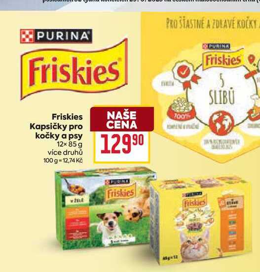 Friskies Kapsičky pro kočky a psy 12x 85 g