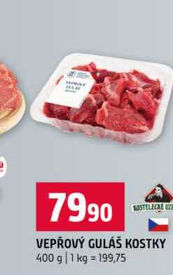 VEPŘOVÝ GULÁŠ KOSTKY 400 g