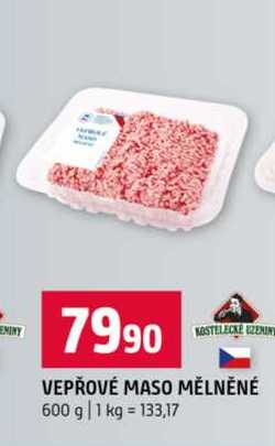 VEPŘOVÉ MASO MĚLNĚNÉ 600 g