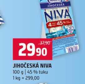 JIHOČESKÁ NIVA 100 g 45% tuku