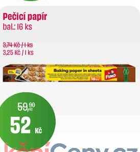 FINO Pečicí papír bal.: 16 ks