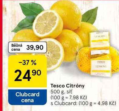 Tesco Citróny, 500 g, síť  