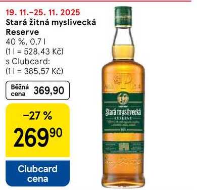 Stará žitná myslivecká Reserve 40 %, 0.7 l