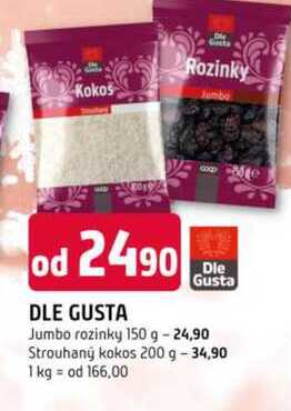 DLE GUSTA Jumbo rozinky 150 g