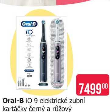 Oral-B iO 9 elektrické zubní kartáčky černý a růžový 