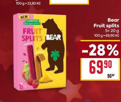 Bear Fruit splits 5x 20 g 