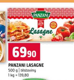 PANZANI LASAGNE 500 g těstoviny