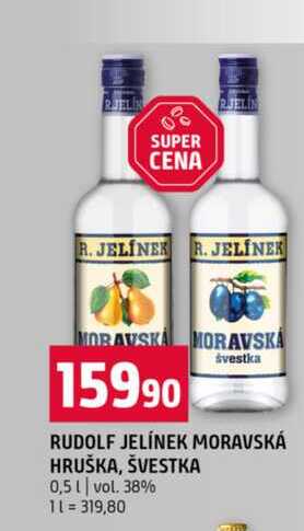 RUDOLF JELÍNEK MORAVSKÁ HRUŠKA, ŠVESTKA 0,5l