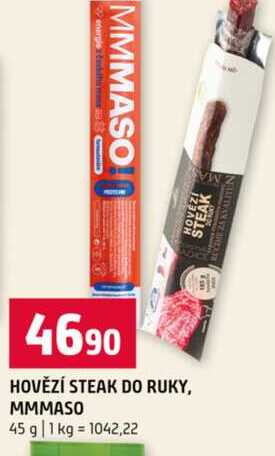 HOVĚZÍ STEAK DO RUKY, MMMASO 45 g