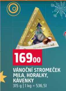 VÁNOČNÍ STROMEČEK MILA, HORALKY, KÁVENKY 315 g