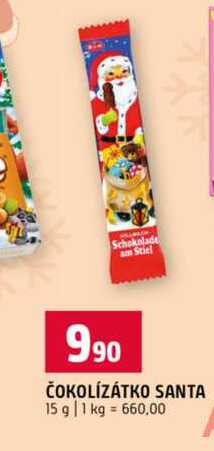 ČOKOLÍZÁTKO SANTA 15 g