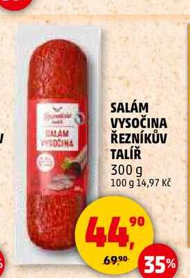 SALÁM VYSOČINA ŘEZNÍKŮV TALÍŘ, 300 g