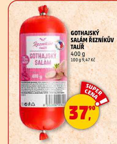 GOTHAJSKÝ SALÁM ŘEZNÍKŮV TALÍŘ, 400 g 