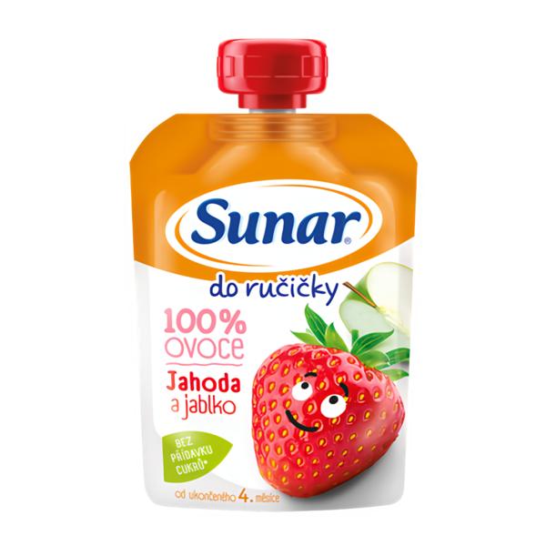 Sunar Do ručičky ovocná kapsička jahoda 4m+