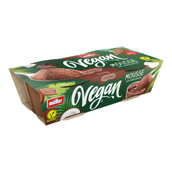 Müller Vegan Mousse Chocolate 2x70g