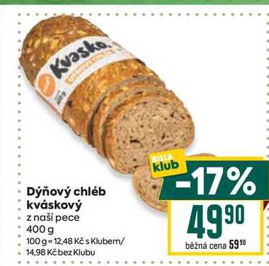 Dýňový chléb kváskový z naší pece 400 g