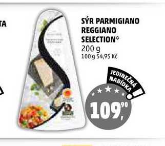 SÝR PARMIGIANO REGGIANO SELECTION, 200 g