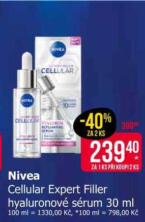 Nivea Cellular Expert Filler hyaluronové sérum 30 ml 