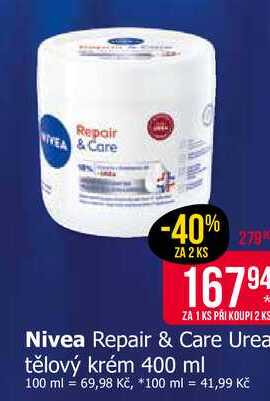 Nivea Repair & Care Urea tělový krém 400 ml