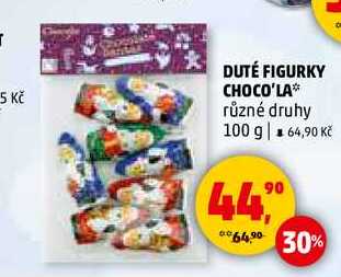 DUTÉ FIGURKY CHOCO'LA, 100 g