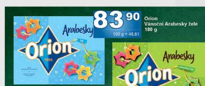 Orion Vánoční Arabesky želė 180 g