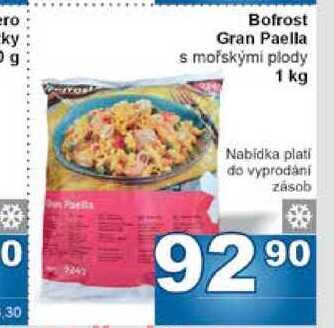 Bofrost Gran Paella s mořskými plody 1 kg  