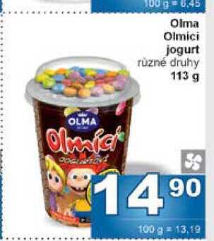 Olma Olmici jogurt různé druhy 113 g 