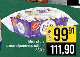 Mini štoly s marcipánovou náplní 350 g 