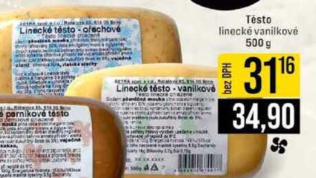 Tésto linecké vanilkové 500 g