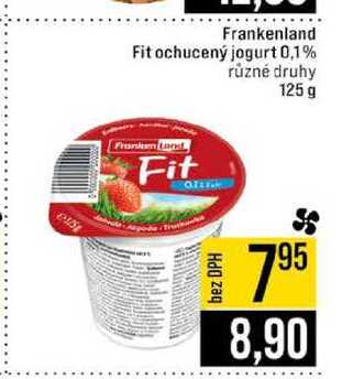 Frankenland Fit ochucený jogurt 0,1% různé druhy 125 g 