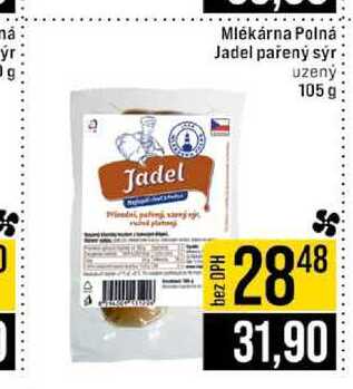 Mlékárna Polná Jadel pařený sýr uzený 105 g 