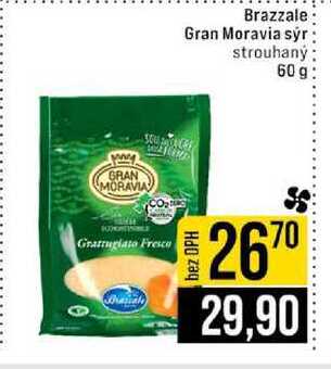 Brazzale Gran Moravia sýr strouhaný 60 g
