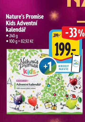 Nature's Promise Kids Adventní kalendář  240g  
