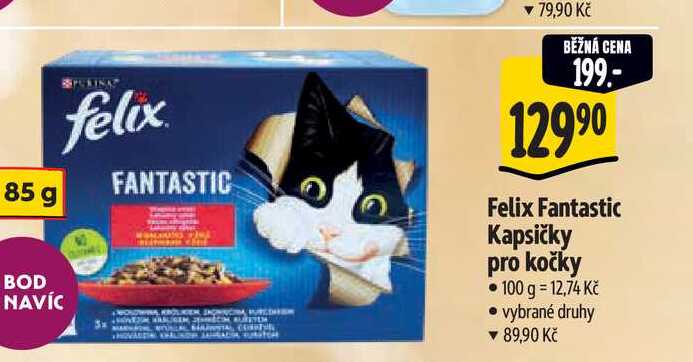  Felix Fantastic Kapsičky pro kočky 12x85 g