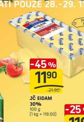 JČ EIDAM 30% 100 g 