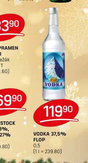 VODKA 37,5% FLOP 0,5l