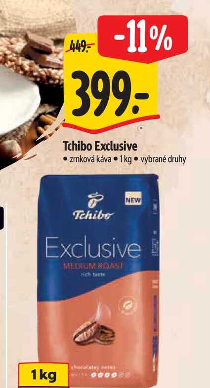  Tchibo Exclusive  zrnková káva   1kg  
