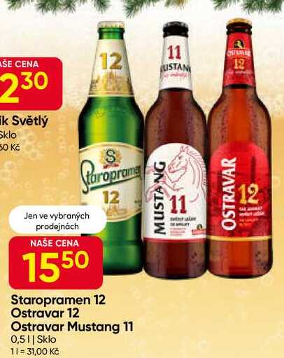 Ostravar 12 0,5l Sklo