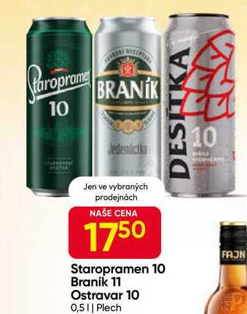 Staropramen 10°, 0.5l plech