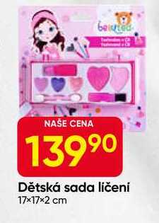 Dětská sada ličení 17×17×2 cm 