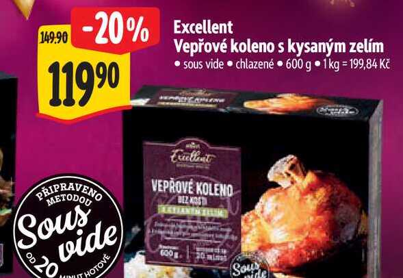   Excellent Vepřové koleno s kysaným zelím  600 g 