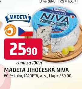 MADETA JIHOČESKÁ NIVA 60% tuku, 100g