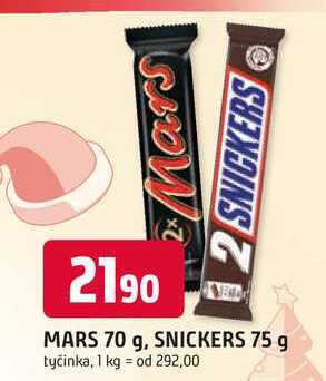 SNICKERS 75 g tyčinka 