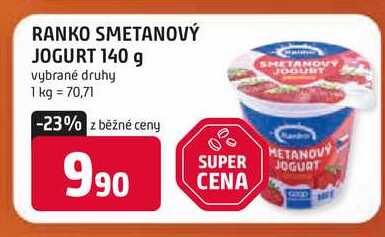 RANKO SMETANOVÝ JOGURT 140 g