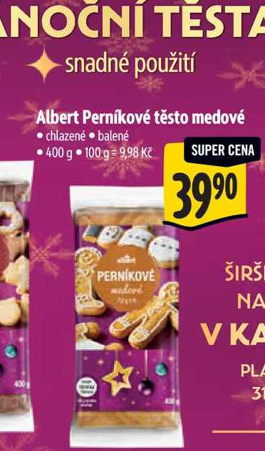 Albert Perníkové těsto medové 400 g