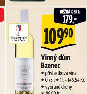   Vinný dům Bzenec 0,75 l