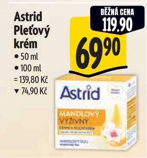 Astrid Pleťový krém  50 ml 