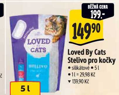   Loved By Cats Stelivo pro kočky 5 l