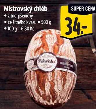 Mistrovský chléb, 500 g