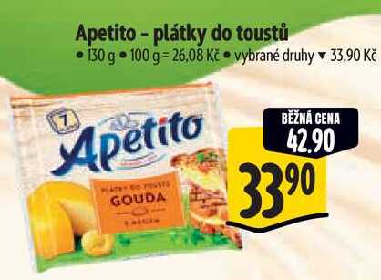 Apetito - plátky do toustů, 130 g